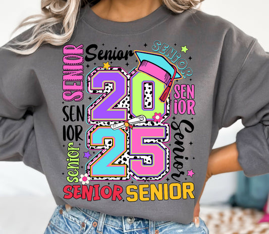 BRIGHT COLOR SENIOR 2025 - DTF TRANSFER