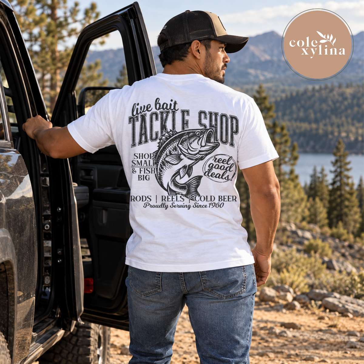 LIVE BAIT TACKLE SHOP BLACK - DTF TRANSFER