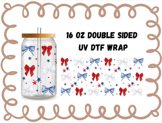 PATRIOTIC COQUETTES - 16OZ WRAP DOUBLE SIDED