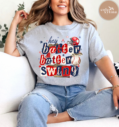 HEY BATTER BATTER SWING (2 COLOR OPTIONS) - DTF TRANSFER