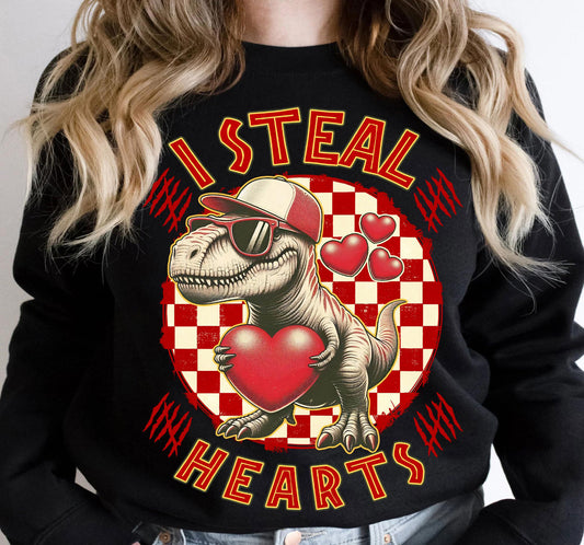 DINO I STEAL HEARTS - DTF TRANSFER
