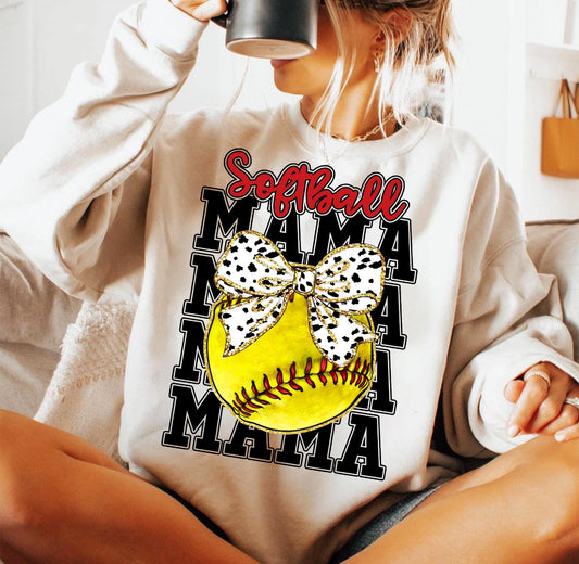RETRO BIG SOFTBALL MAMA - DTF TRANSFER