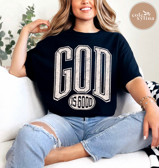 GOD IS GOOD CREAM- DTF TRANSFER