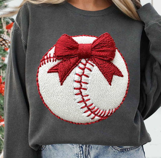 FAUX EMBROIDERY BASEBALL - DTF TRANSFER