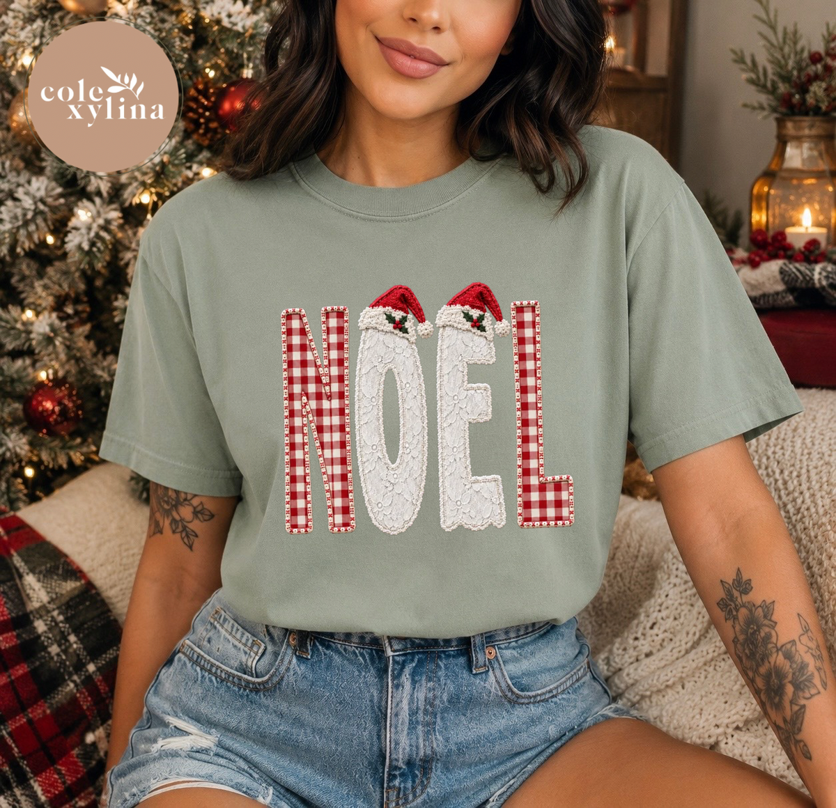RED PLAID NOEL - DTF TRANSFER