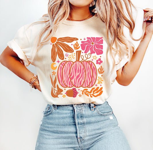 LEOPARD PINK PUMPKIN - DTF TRANSFER