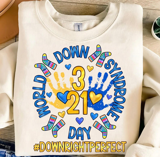 321 WORLD DOWN SYNDROME DAY - DTF TRANSFER
