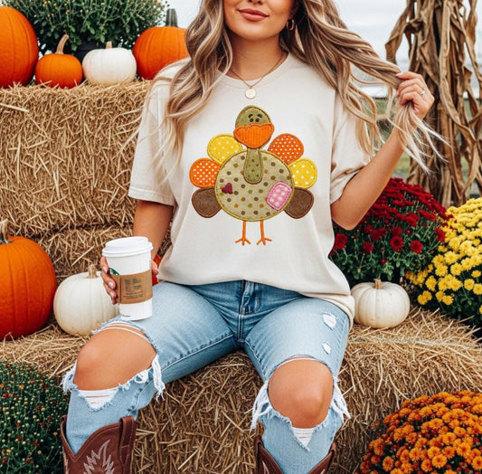 FAUX PATCH TURKEY - DTF TRANSFER