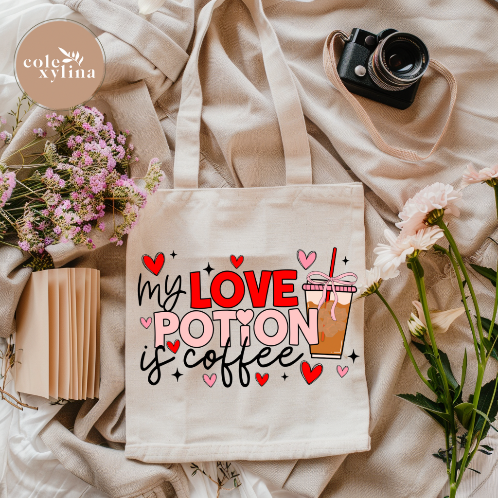 MY LOVE POTION IS COFFEE - TOTE