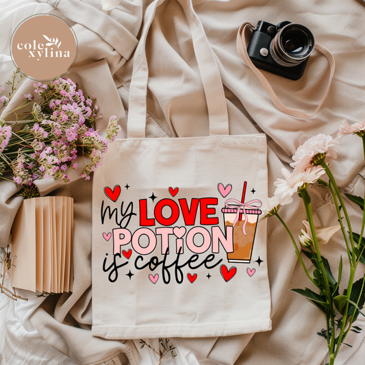 MY LOVE POTION IS COFFEE - TOTE