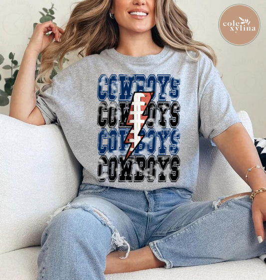 COWBOYS RETRO BOLT - DTF TRANSFER