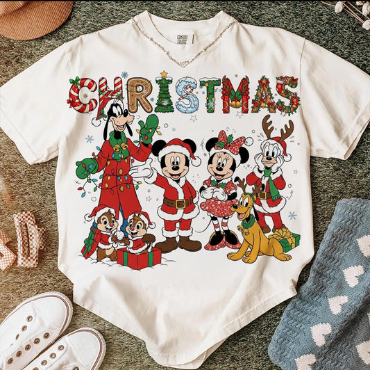 CHRISTMAS MOUSE AND FRIENDS - DTF TRANSFER