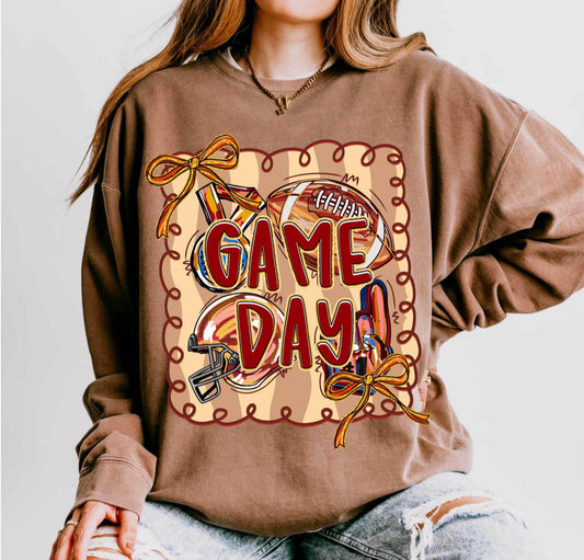 BRUSH STROKES FOOTBALL GAME DAY - DTF TRANSFER