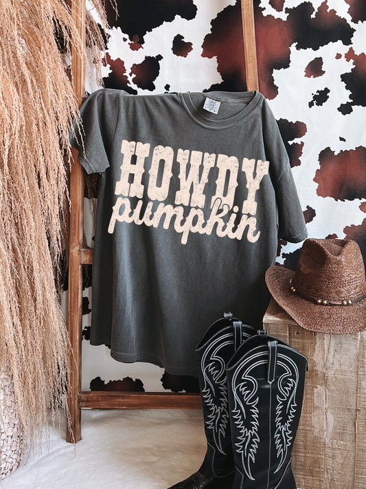 HOWDY PUMPKIN CREAM - DTF TRANSFER