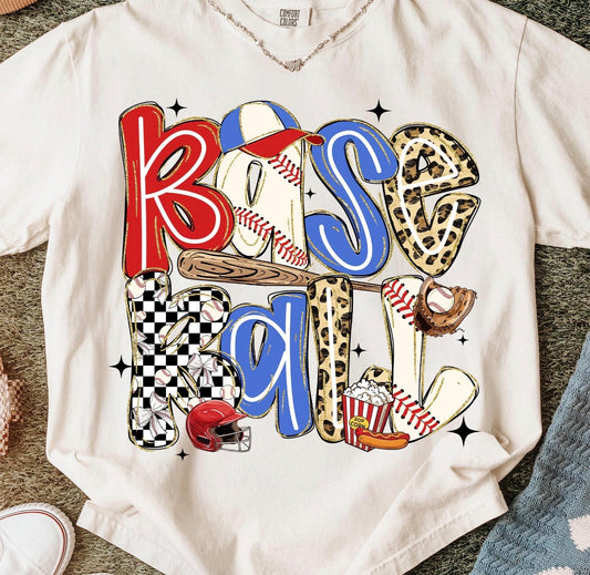 RETRO BOLD BASEBALL - DTF TRANSFER (Copy)