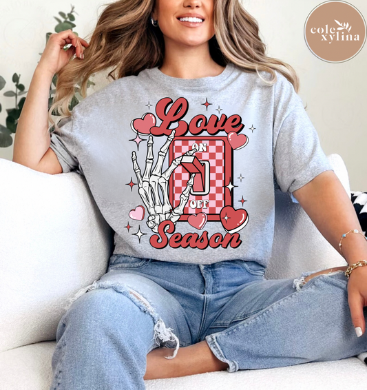 LOVE SEASON RED (2 OPTIONS) - DTF TRANSFER