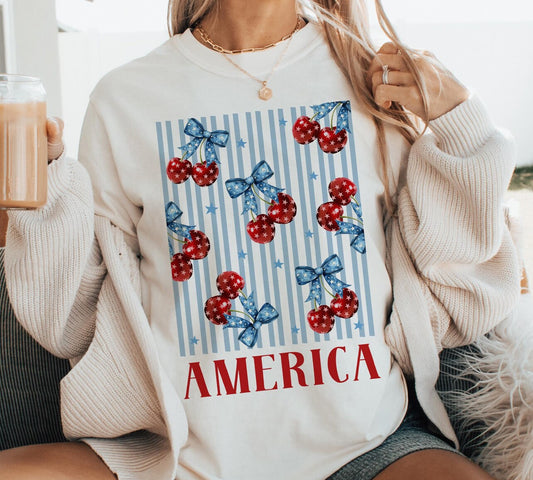 STARS CHERRY AMERICA - DTF TRANSFER