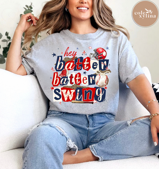 HEY BATTER BATTER SWING (2 COLOR OPTIONS) - DTF TRANSFER