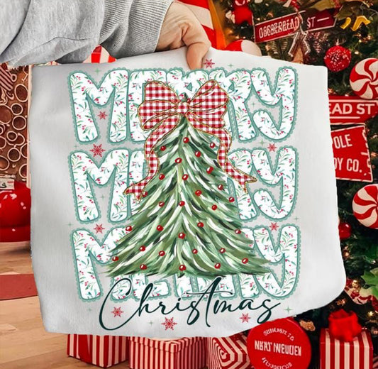 LACE MERRY MERRY MERRY CHRISTMAS - DTF TRANSFER