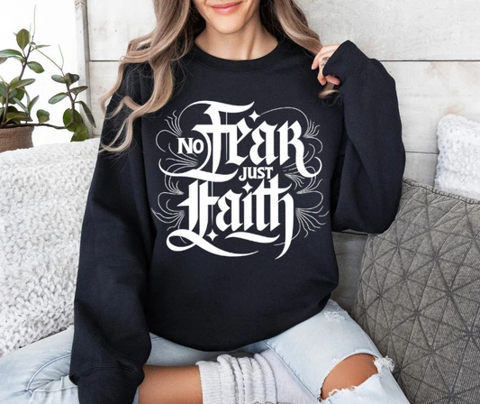NO FEAR JUST FAITH WHITE (2 OPTIONS) - DTF TRANSFER