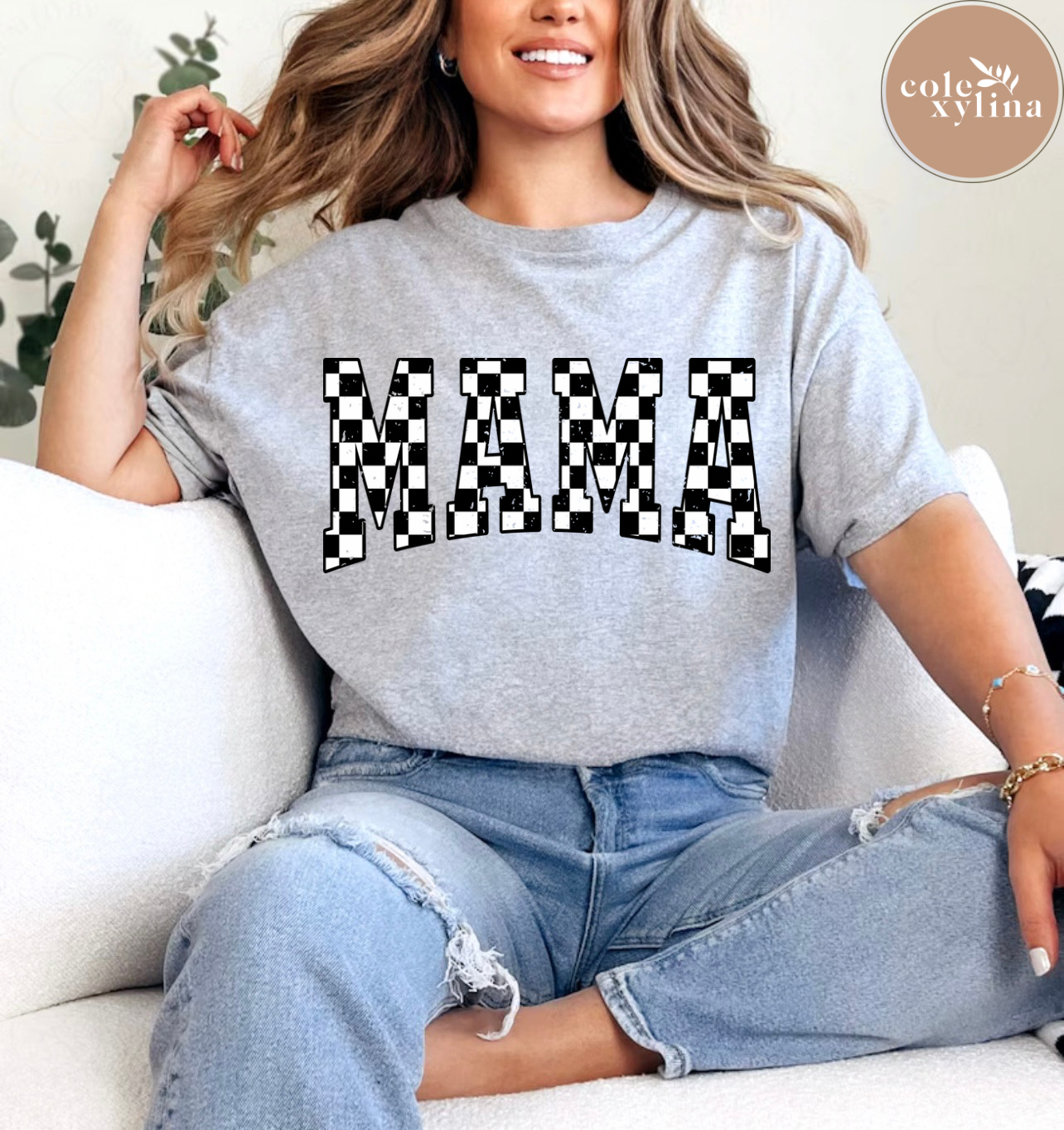 CHECKERED MAMA (2 OPTIONS) - DTF TRANSFER