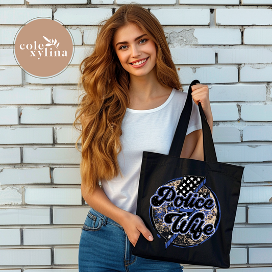 RETRO POLICE WIFE - TOTE