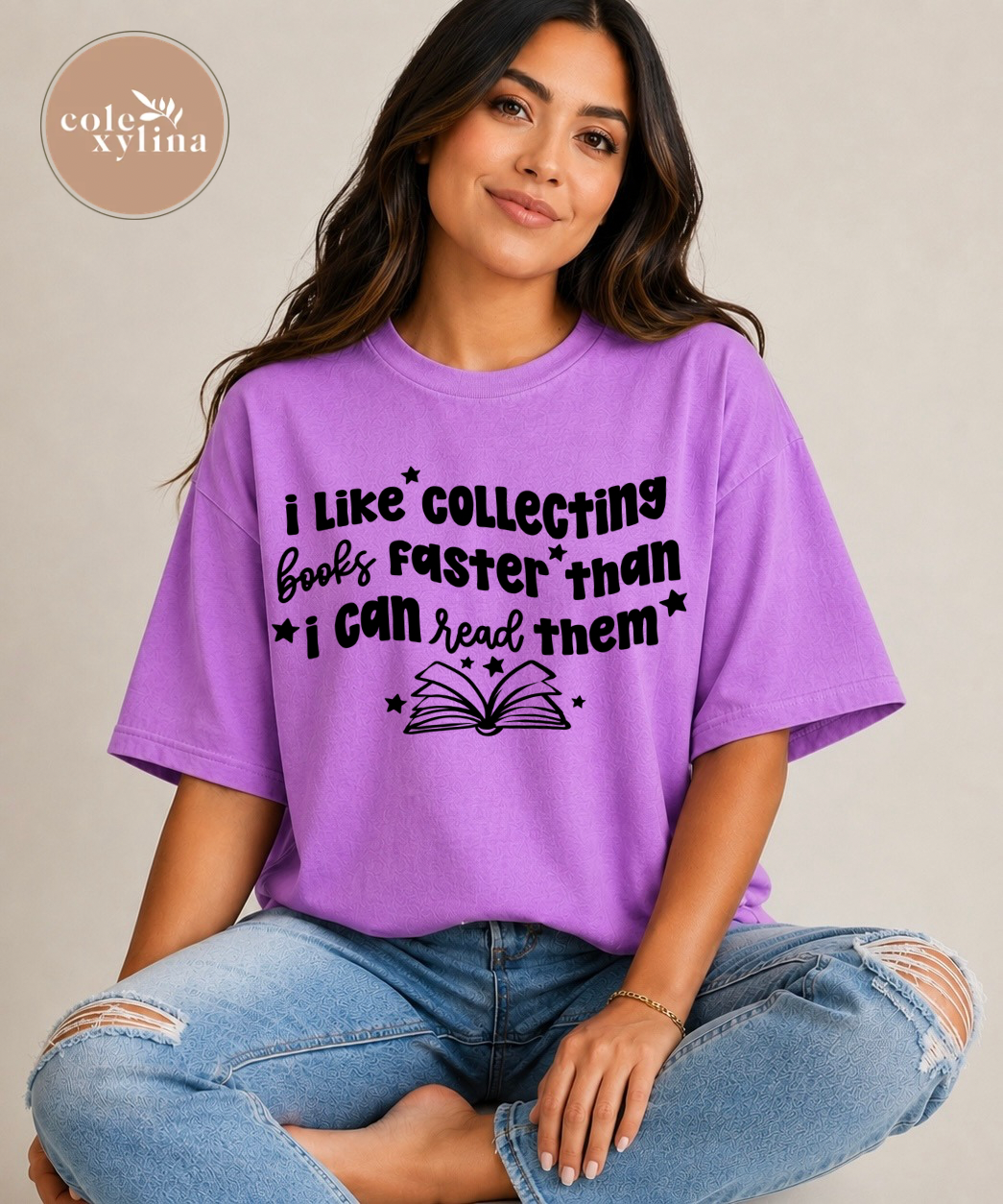 COLLECTING BOOKS BLACK - DTF TRANSFER