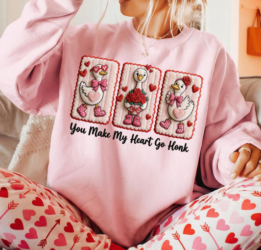 YOU MAKE MY HEART GO HONK - DTF TRANSFER