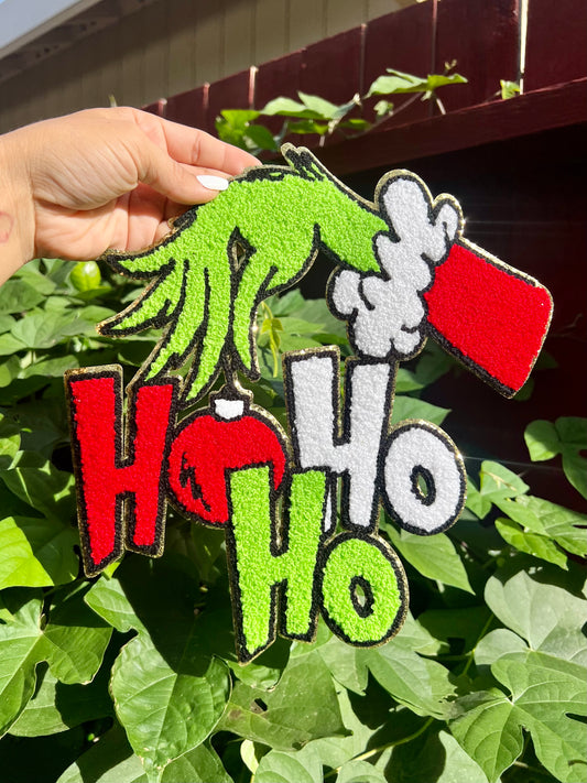 HO HO HO - CHENILLE PATCH