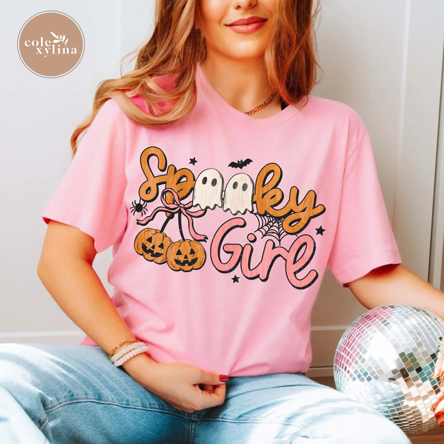 SPOOKY GIRL MINI GHOSTS - DTF TRANSFER