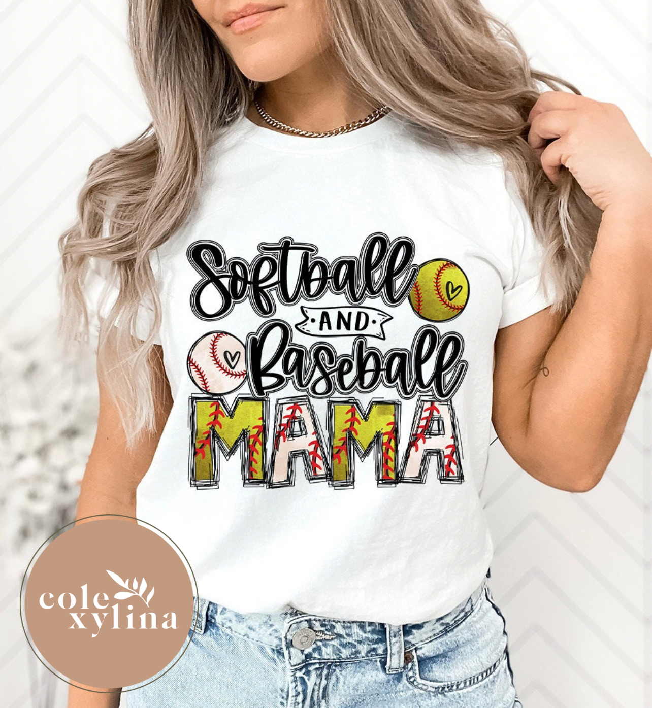 SOFTBALL & BASEBALL MAMA - DTF TRANSFER