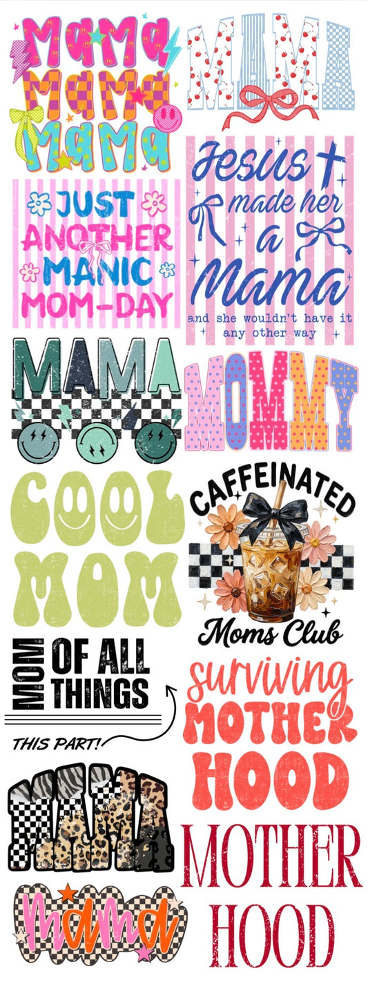 THE ULTIMATE MAMA GANG SHEET - READY TO PRESS