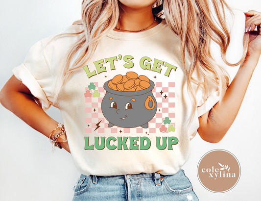 LET’S GET LUCKED UP POT OF GOLD - DTF TRANSFER