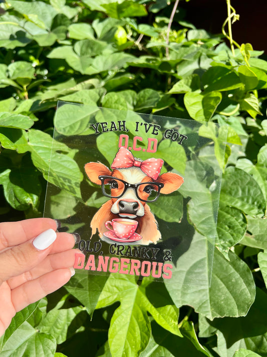 OLD, CRANKY & DANGEROUS - DECAL DOUBLE SIDED