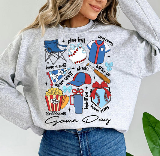 BASEBALL GAME DAY DOODLES - DTF TRANSFER