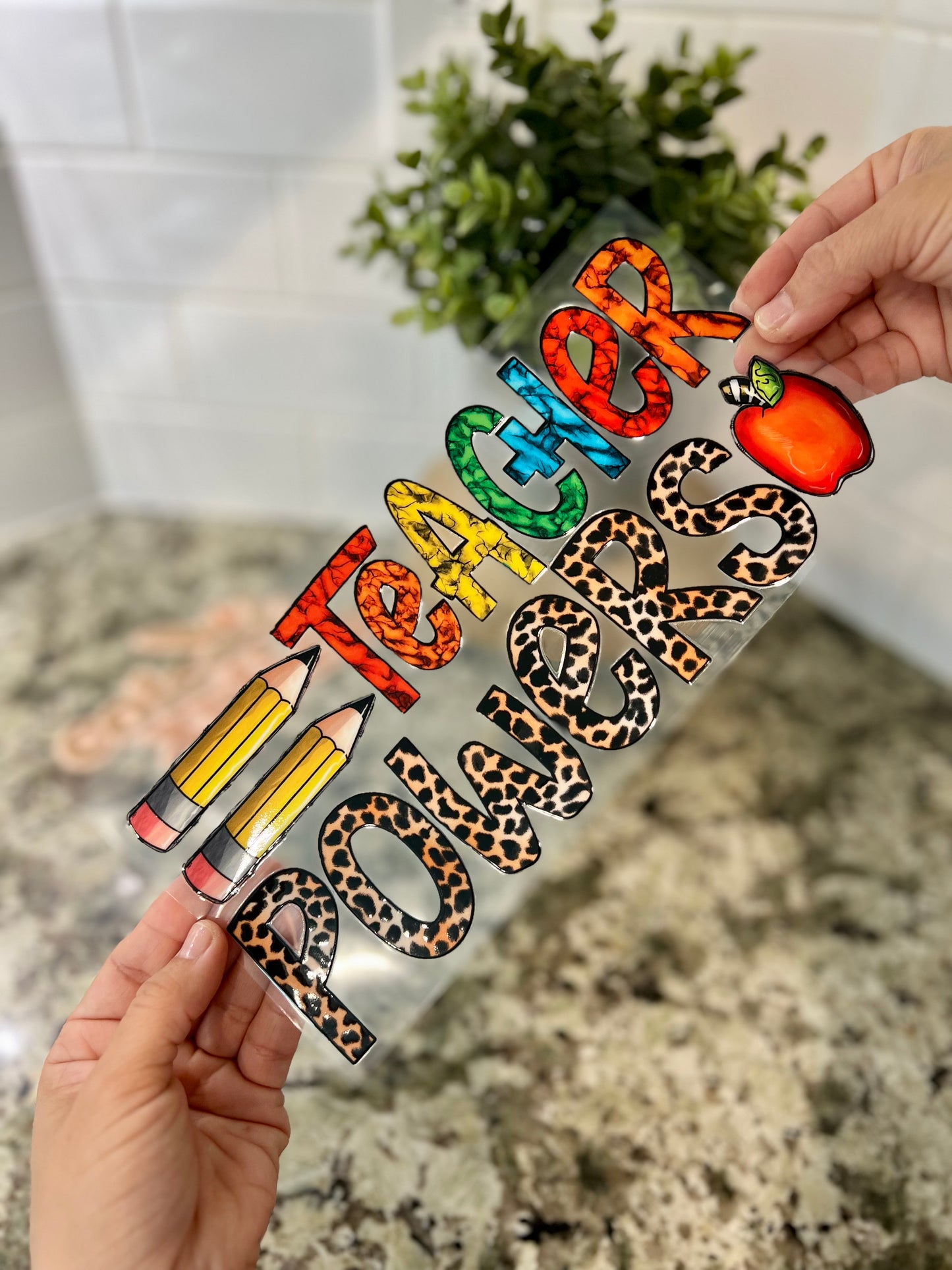 TEACHER POWERS - 16OZ WRAP DOUBLE SIDED