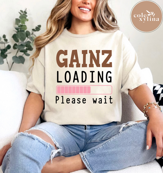 GAINZ LOADING PLEASE WAIT - DTF TRANSFER