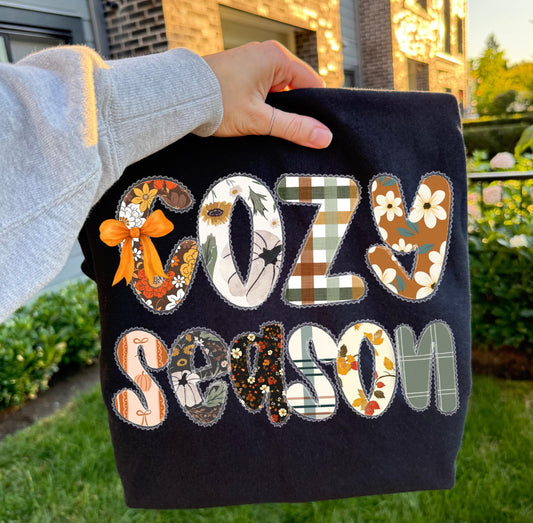LACE TRIM COZY SEASON - DTF TRANSFER