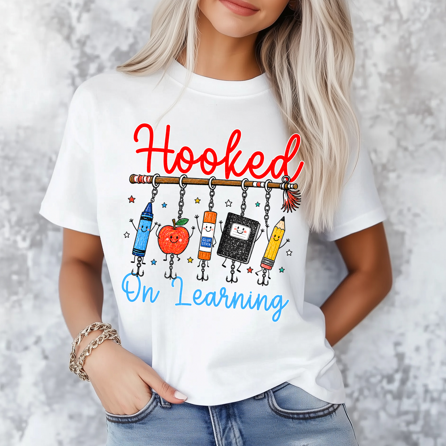 HOOKED ON LEARNING - DTF TRANSFER