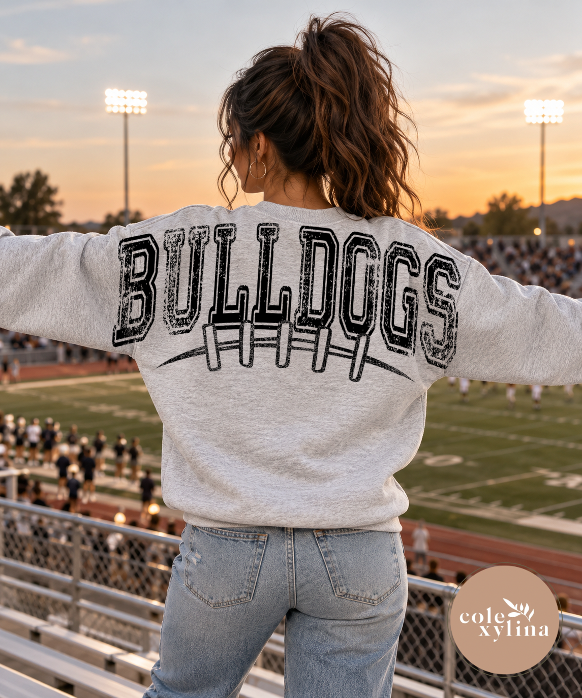 GRUNGE BULLDOGS BLACK - DTF TRANSFER