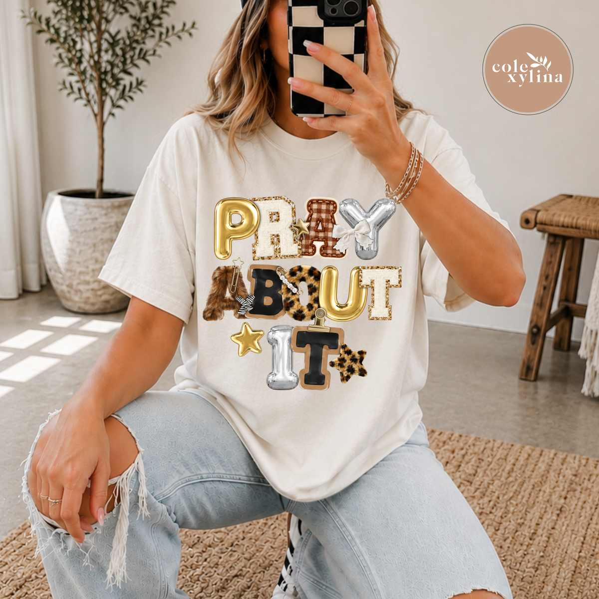 POP PRAY ABOUT IT - DTF TRANSFER