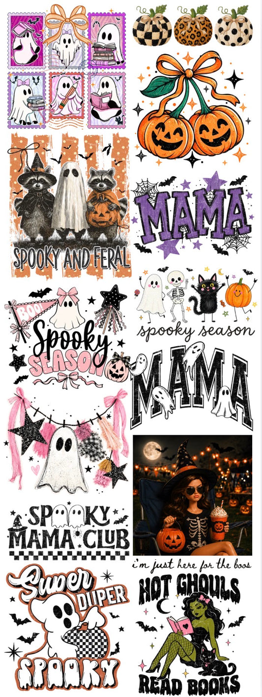 TRENDY HALLOWEEN GANG SHEET - READY TO PRESS
