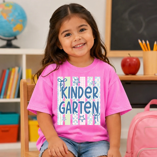 STRIPED FLORAL KINDER - DTF TRANSFER