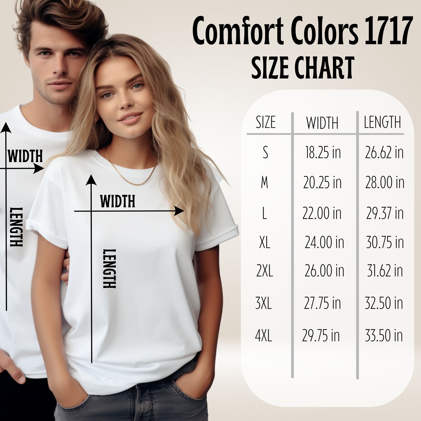 CREATE YOUR OWN SHIRT - COMFORT COLOR C1717 (HEAVYWEIGHT)