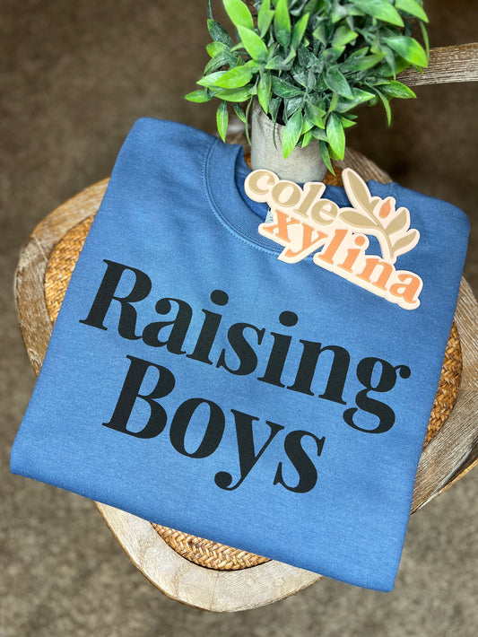 RAISING BOYS - CREW SWEATER