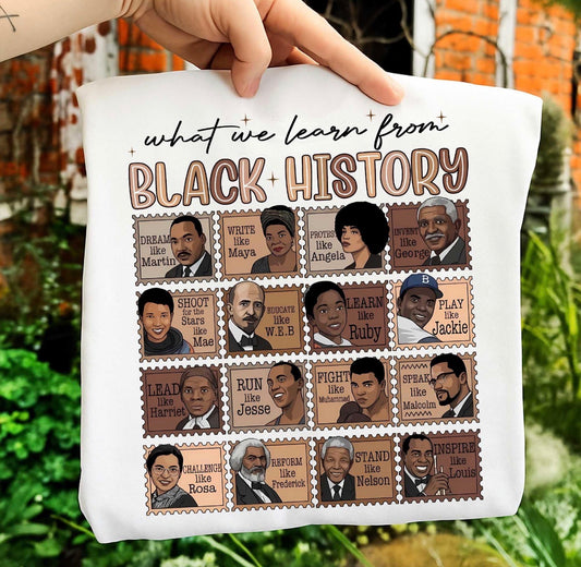 WHAT WE LEARN FROM BLACK HISTORY - DTF TRANSFER