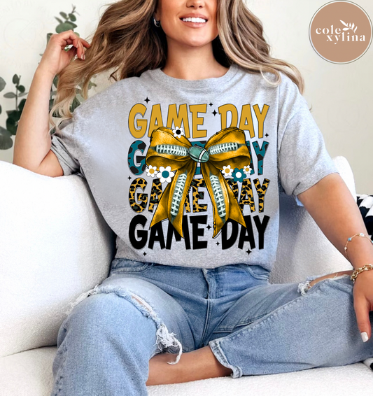 JACKSONVILLE GAME DAY BOW - DTF TRANSFER
