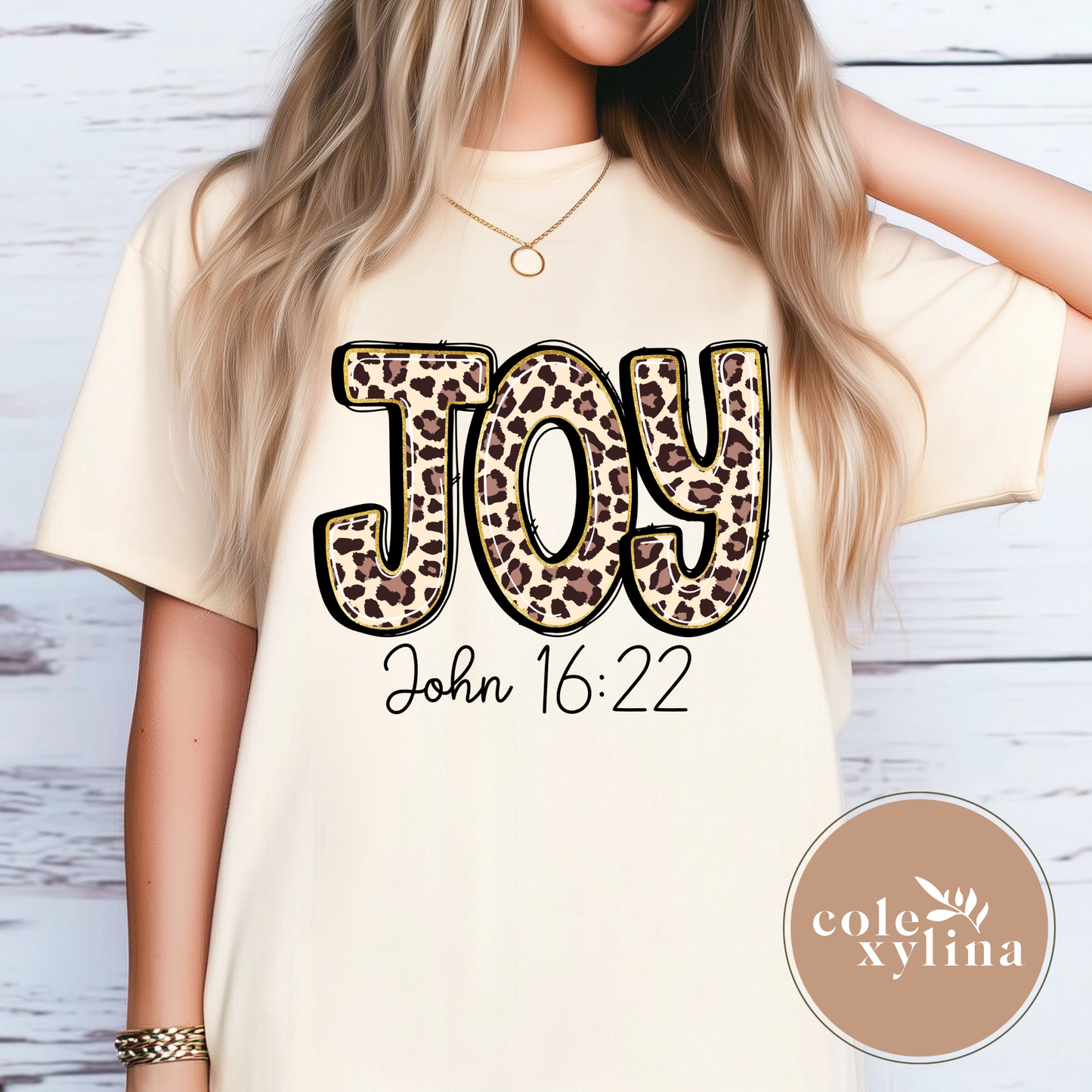 LEOPARD JOY JOHN 16:22 - DTF TRANSFER