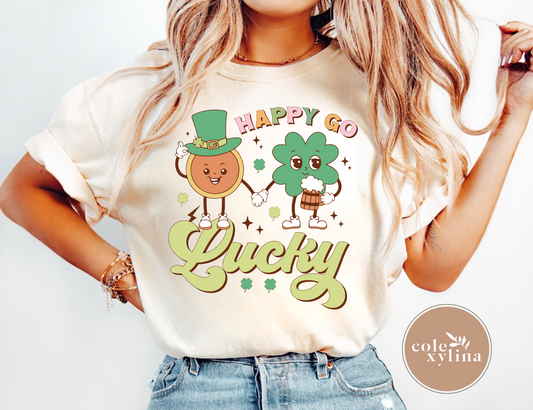 HAPPY GO LUCKY - DTF TRANSFER