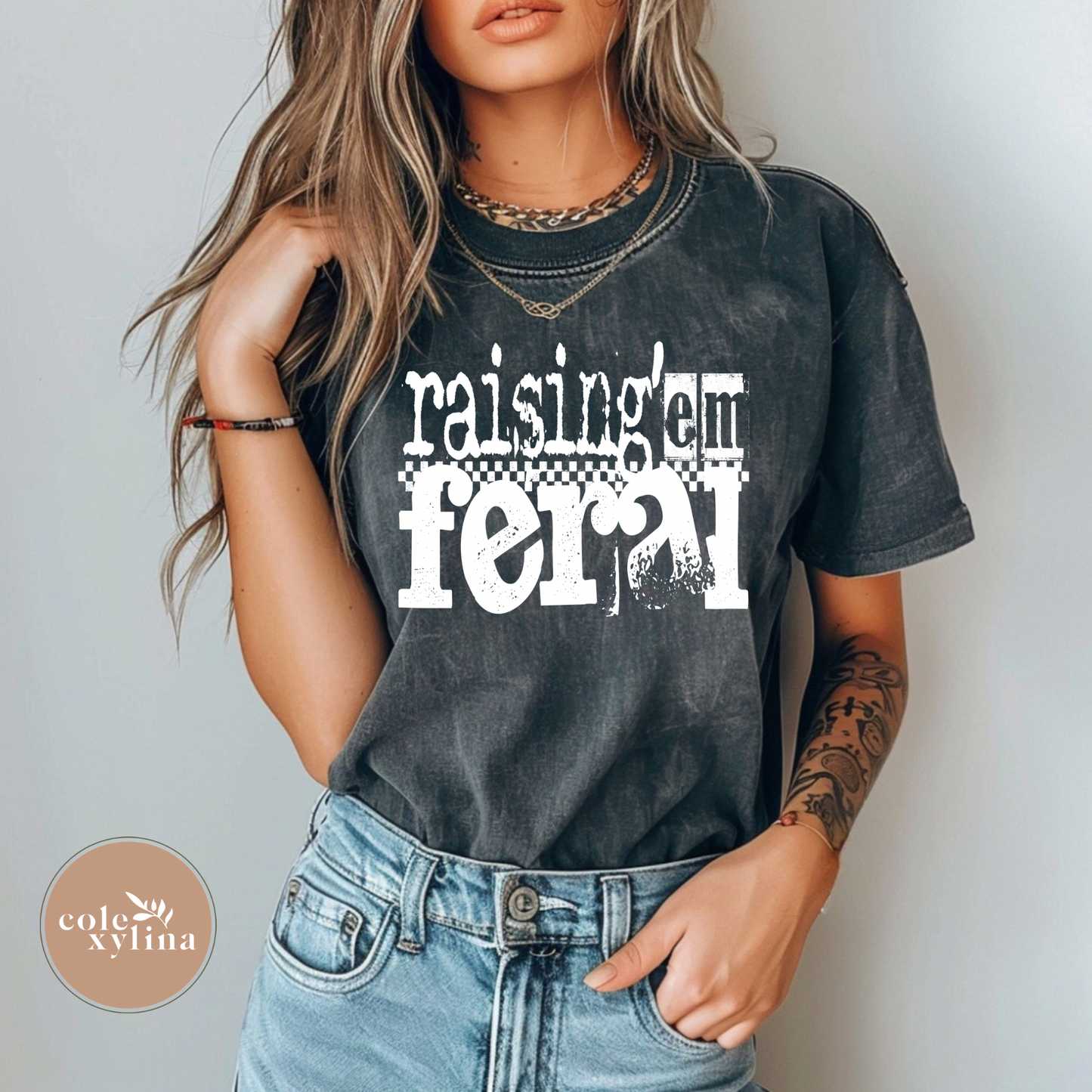RAISING EM FERAL (3 COLOR OPTIONS) - DTF TRANSFER
